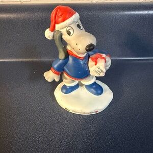 Vintage Pound Puppies Cooler 1986 Ceramic Figurine Christmas Decor 80s Retro